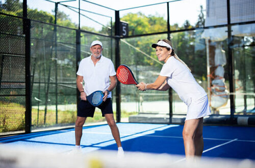 Installation terrain de tennis
